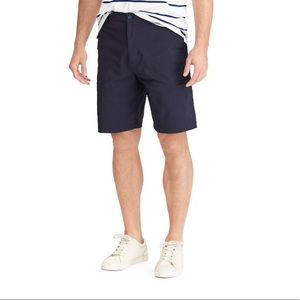 Chaps 36 flat front 8.5" Navy shorts NEW